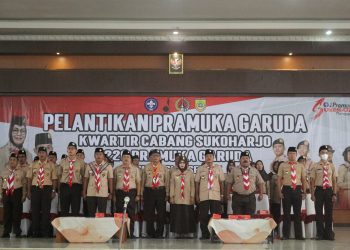 Rekor Baru! Kwarcab Sukoharjo Lantik 1.228 Pramuka Garuda Sekaligus, Cetak Generasi Emas