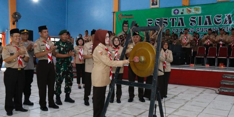 Bunda Etik Suryani Buka Pesta Siaga Kwarcab Sukoharjo 2024: Mendorong Kuantitas dan Kualitas Menuju “Kabupaten Pramuka”