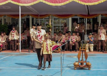 Penuh Semangat Ceria, Pesta Siaga Kwarcab Sukoharjo 2025 Resmi Dibuka di SMK Negeri 3 Sukoharjo