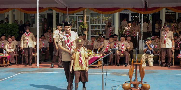 Penuh Semangat Ceria, Pesta Siaga Kwarcab Sukoharjo 2025 Resmi Dibuka di SMK Negeri 3 Sukoharjo