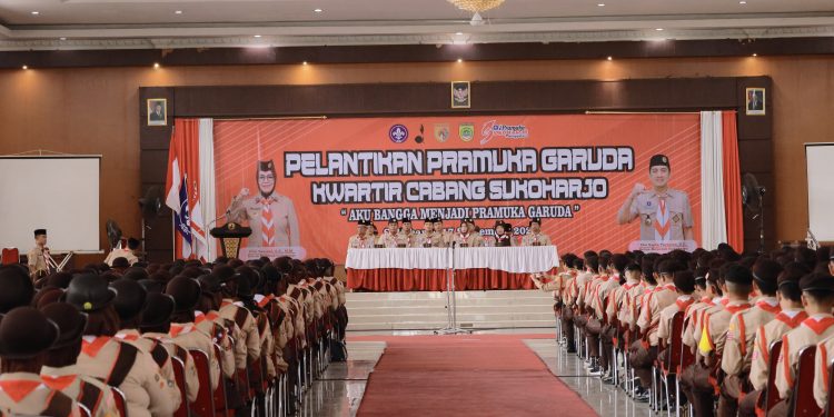 Pelantikan 1077 Pramuka Garuda Sukoharjo: Awal Pengabdian Generasi Muda Berkarakter