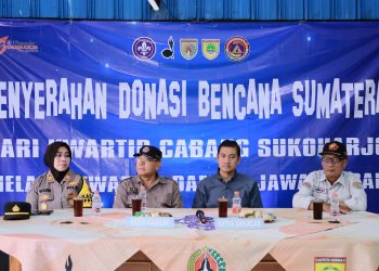 Wujud Kepedulian Pramuka: Kwarcab Sukoharjo menyerahkan Donasi Kemanusiaan Sumatera Melalui Kwarda Jawa Tengah