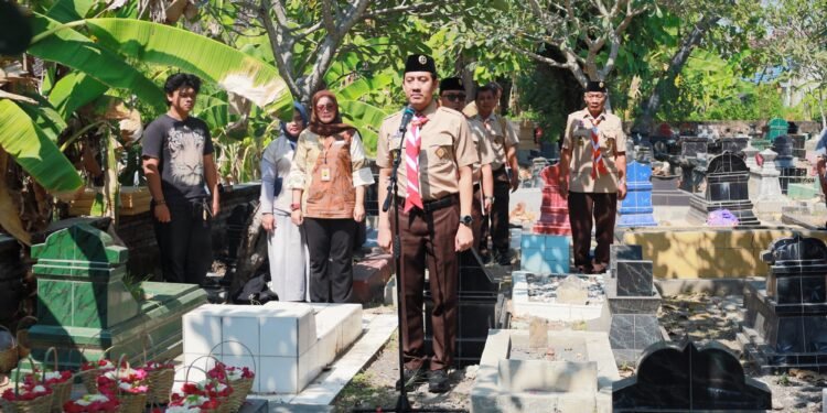 Peringati Hari Pramuka ke-65, Kwarcab Sukoharjo Gelar Ziarah dan Doa Bersama di Makam Jogoboyo